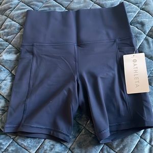 NWT Athleta biker shorts